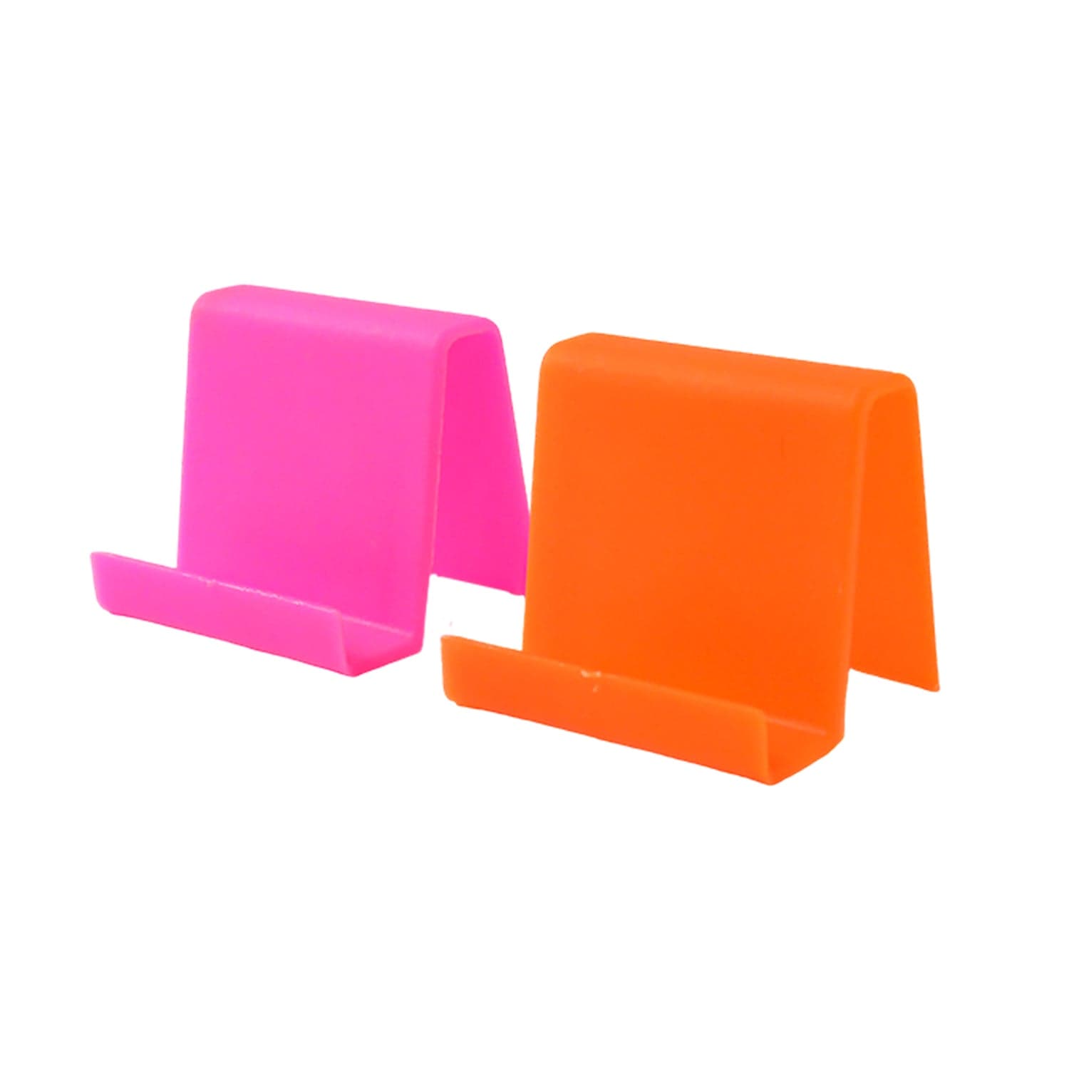 Durable Plastic Mobile Phone Stand With Angled Support 2 Pc Mix Color thumbnail 4