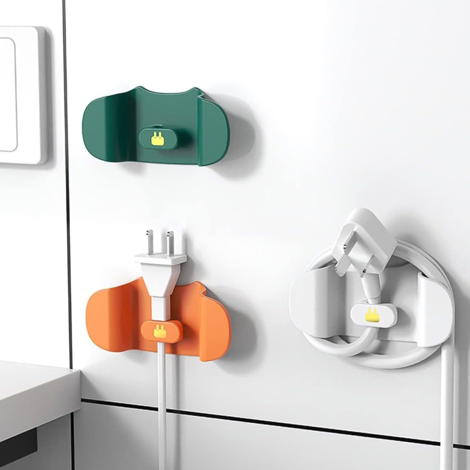 Wall Mounted Plug Holder Hook 1 Pc thumbnail 3