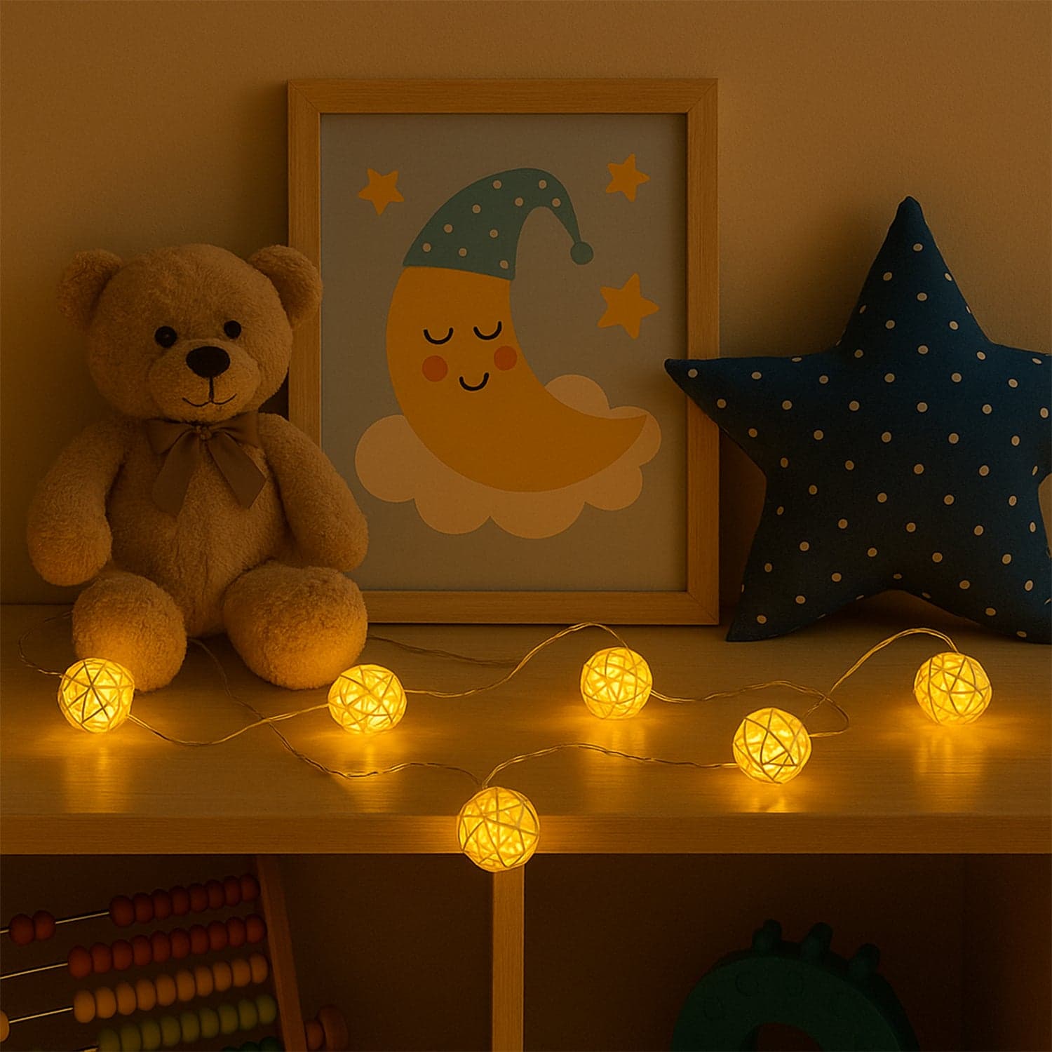 Rattan Ball String Lights thumbnail 6