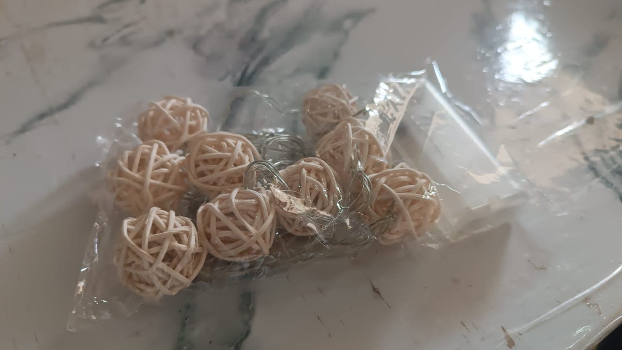 Rattan Ball String Lights thumbnail 7