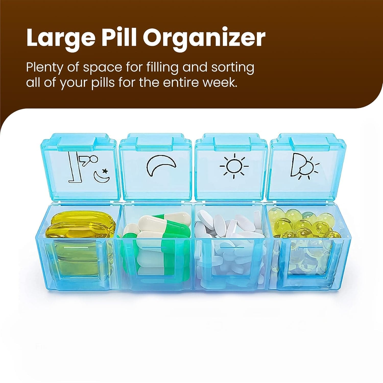28 Grids Weekly Pill Organizer Box thumbnail 2