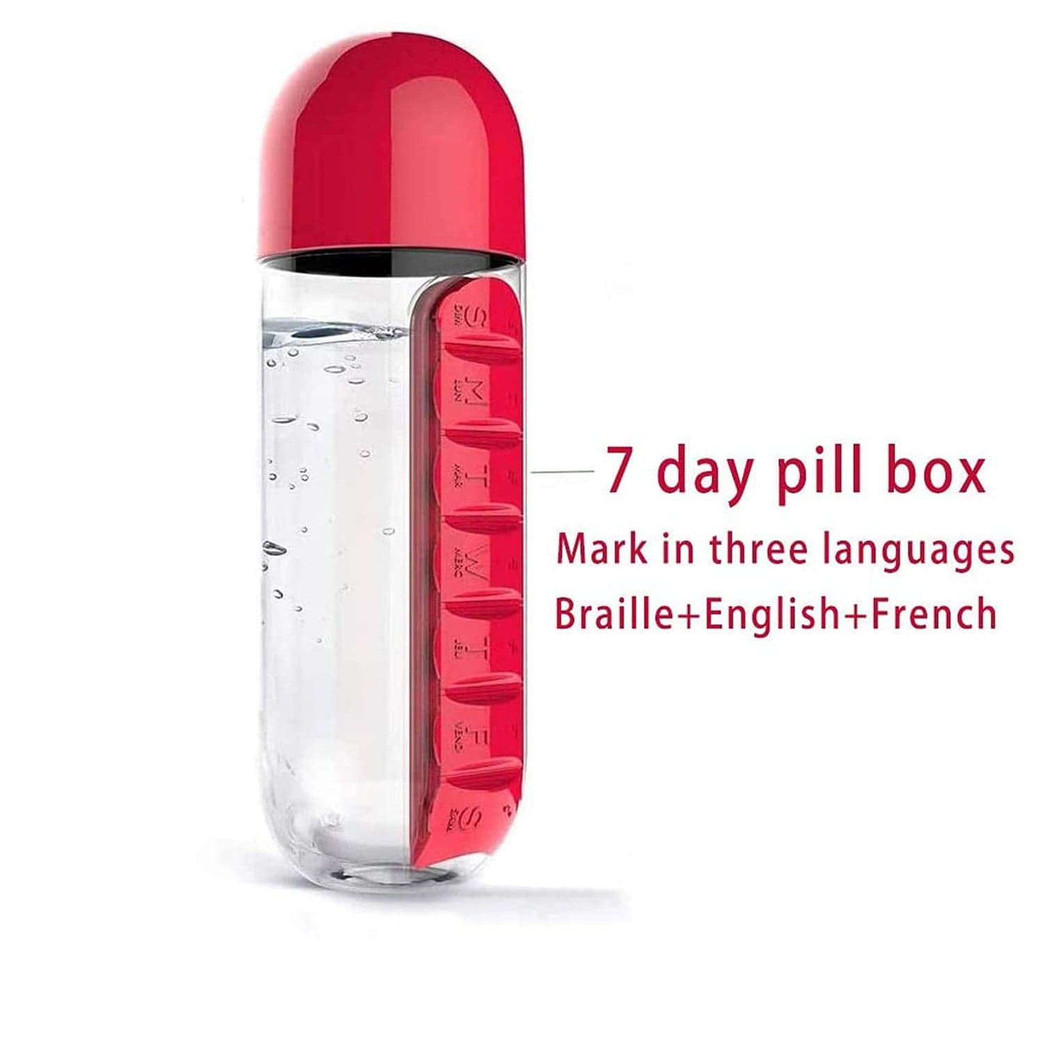 Pill Organizer Water Bottle 900Ml 1Pc thumbnail 7
