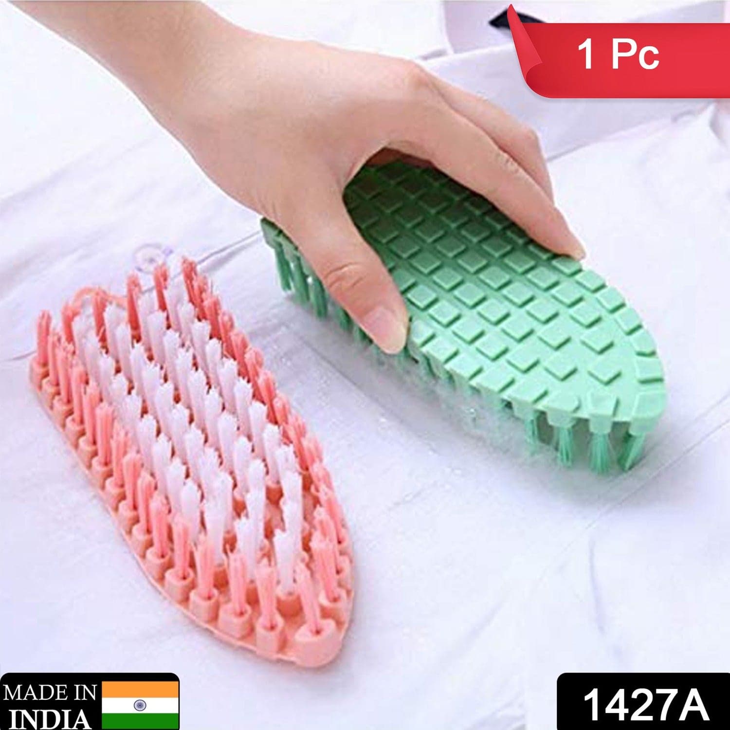 Flexible Plastic Cleaning Brush for Home, Kitchen and Bathroom, thumbnail 2