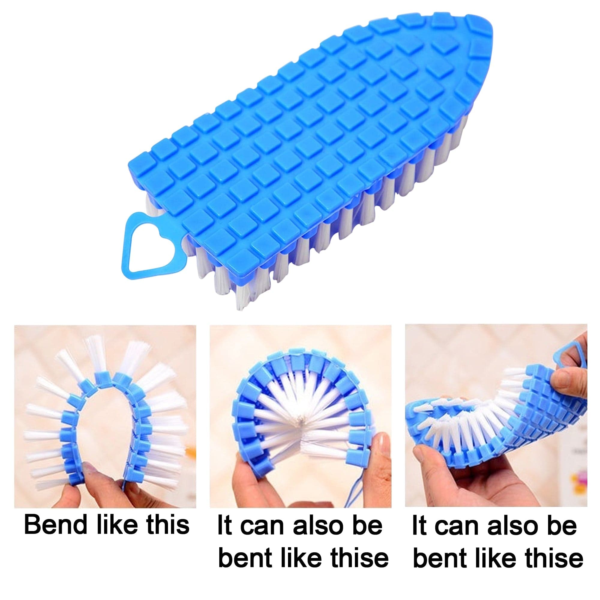 Flexible Plastic Cleaning Brush for Home, Kitchen and Bathroom, thumbnail 4