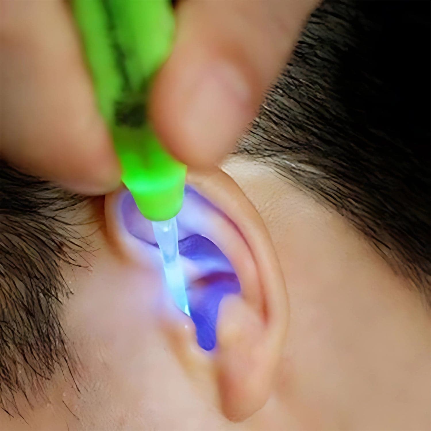 14292 Green Flishlight Earpick 1Pc thumbnail 3