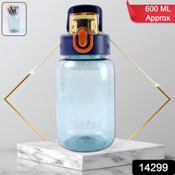 Blue Plastic Water Bottle 600Ml