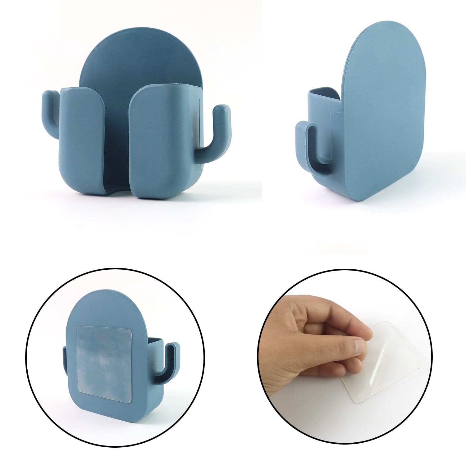 Wall Mounted Adhesive Phone Holder Remote Organizer1Pc thumbnail 5