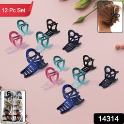 Plastic Hair Clip 12Pc