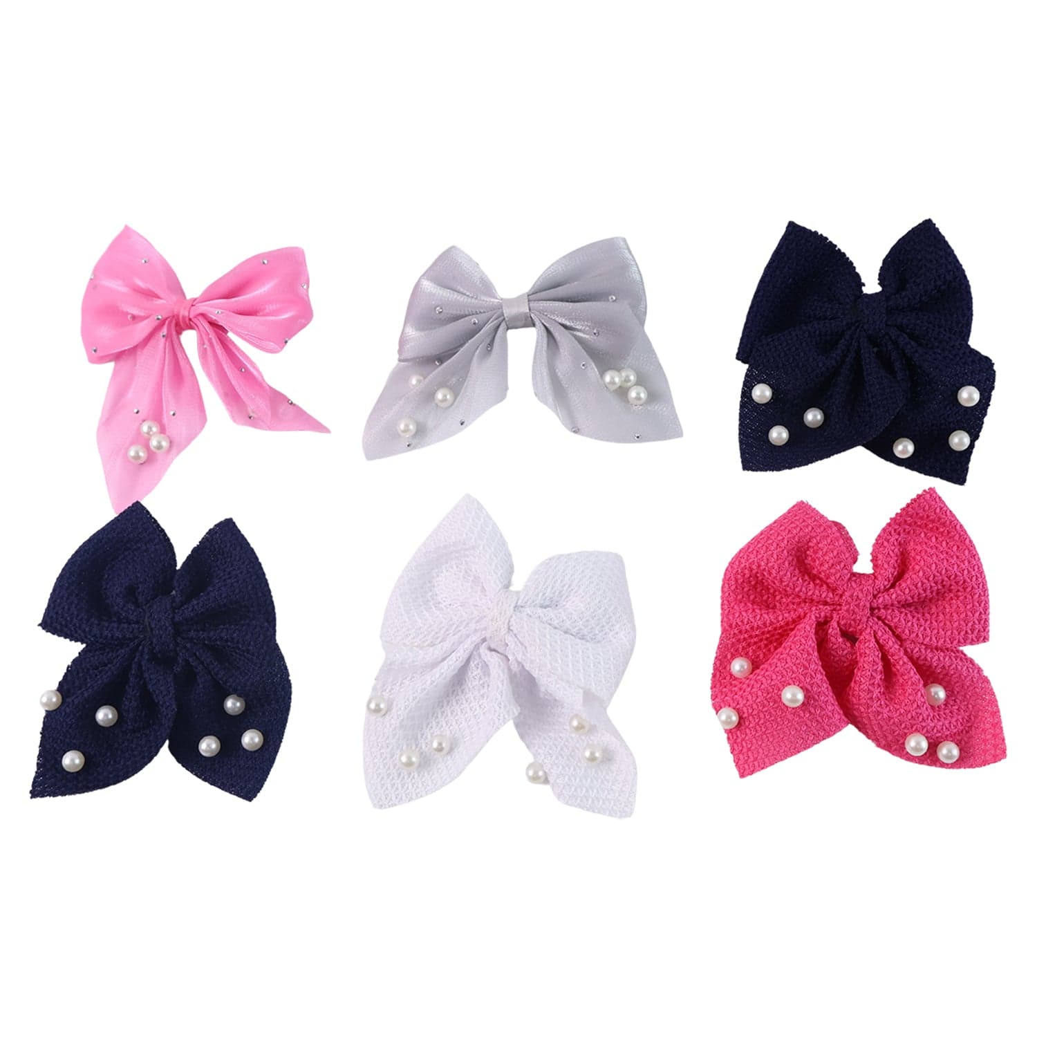 Bow Tie Hair Clip 12Pc thumbnail 4