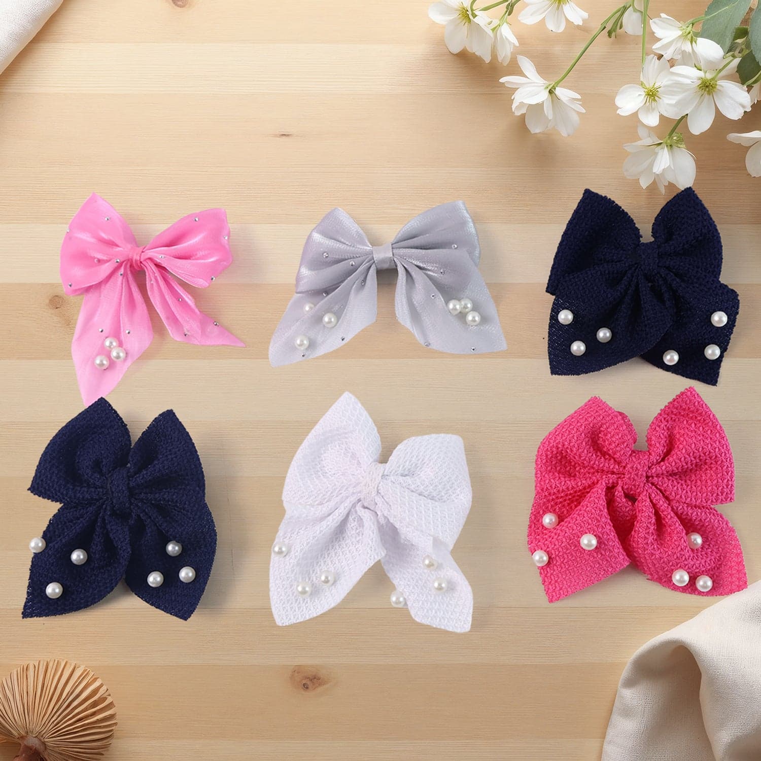 Bow Tie Hair Clip 12Pc thumbnail 8