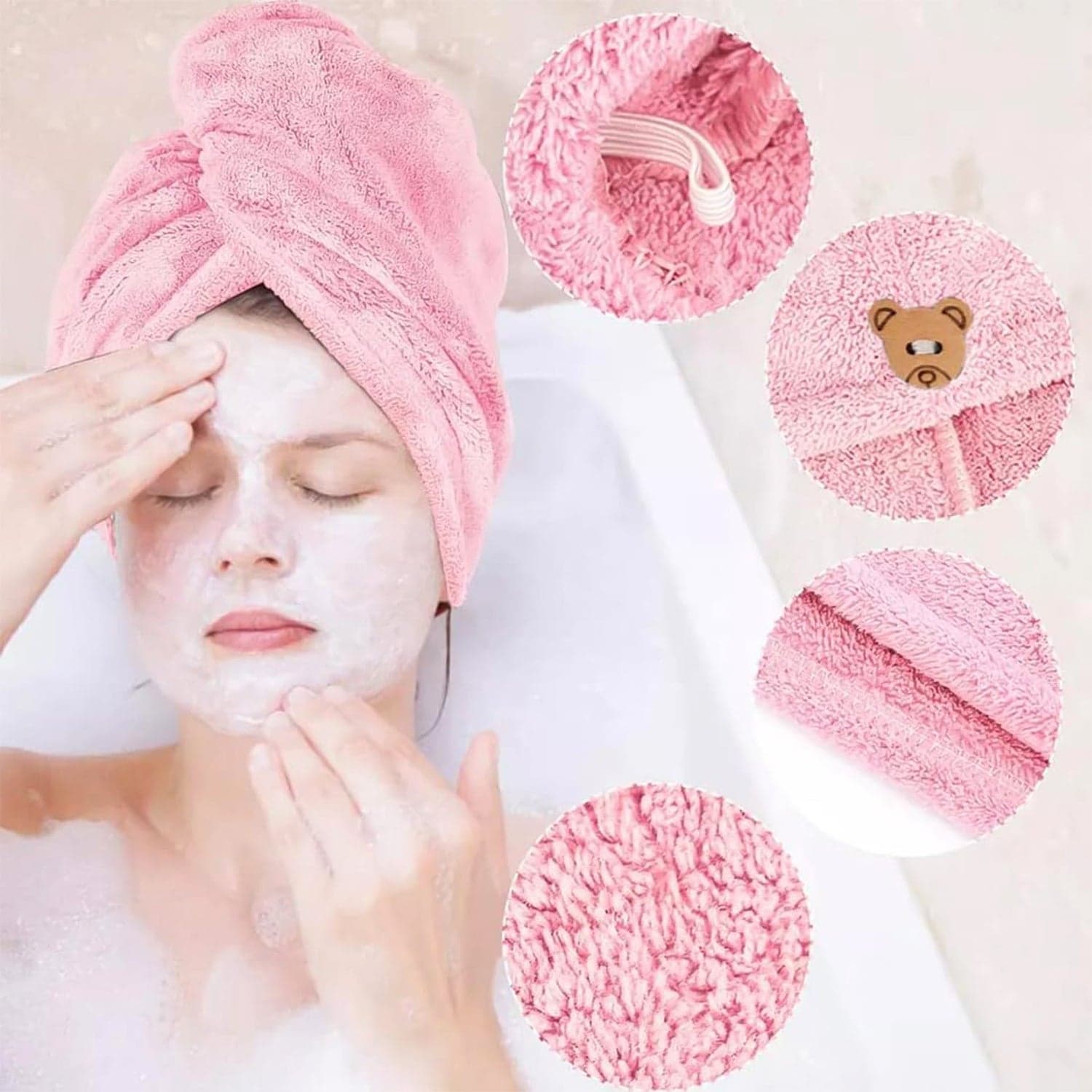 Hair Drying Wrap Towel 1Pc thumbnail 5