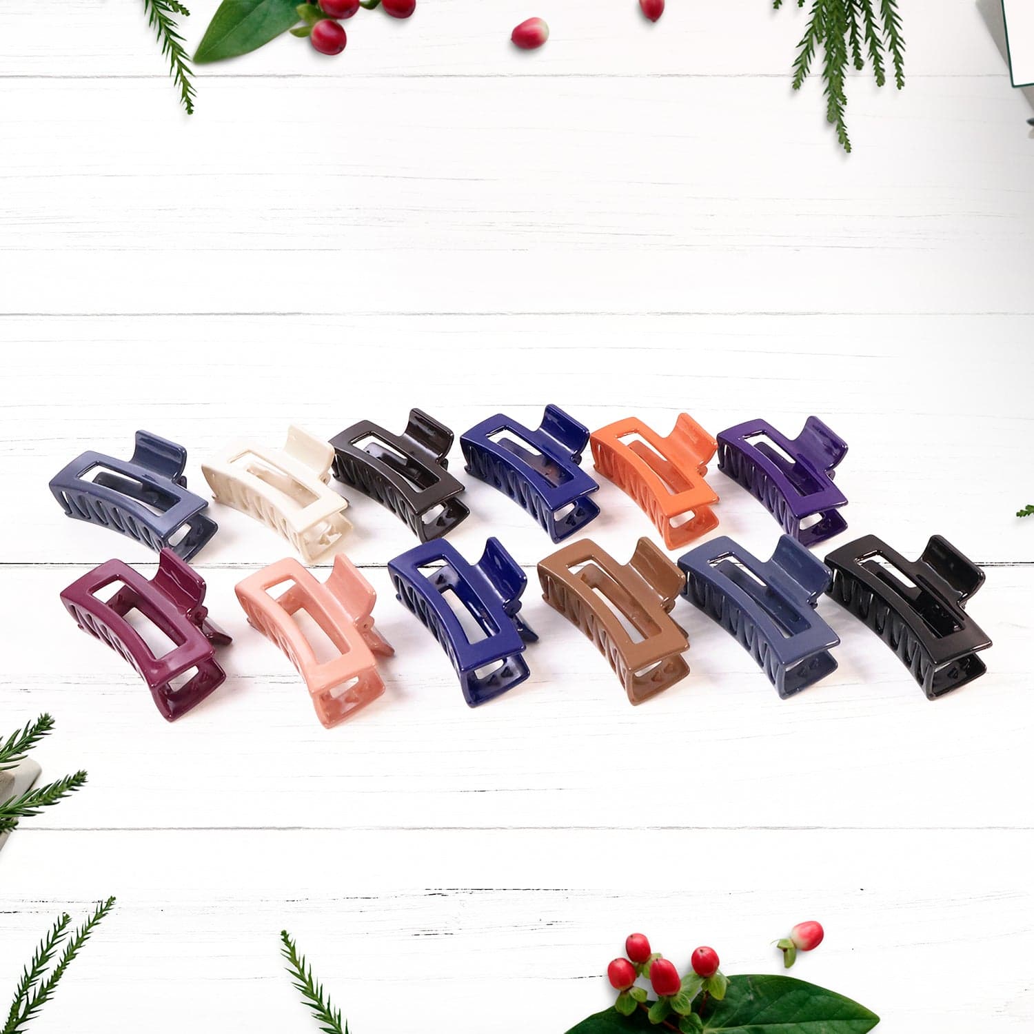 14324 Plastic Hair Claw Clip 12Pc thumbnail 4