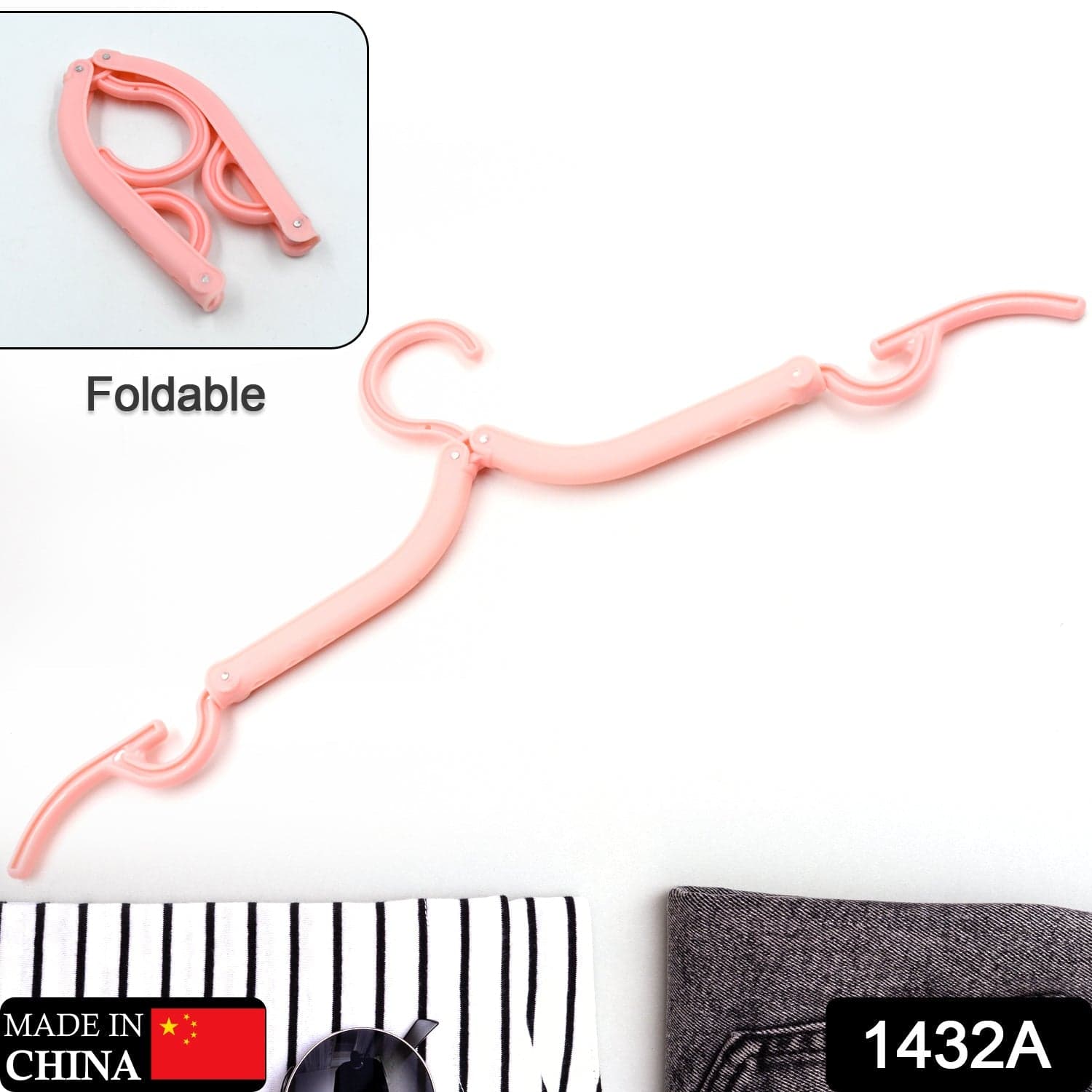 Travel Hangers of Portable Folding Clothes Drying Rack for All thumbnail 2