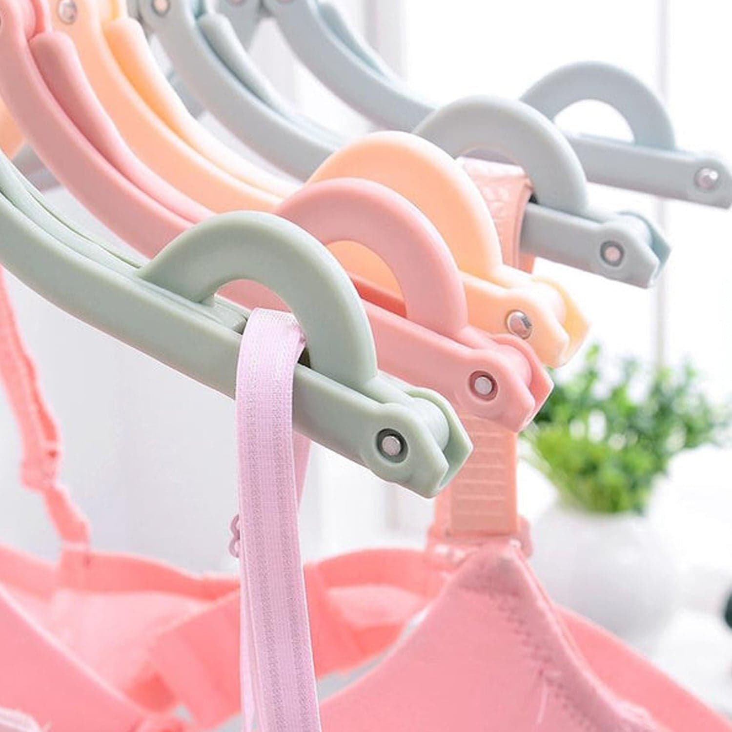 Travel Hangers of Portable Folding Clothes Drying Rack for All thumbnail 6