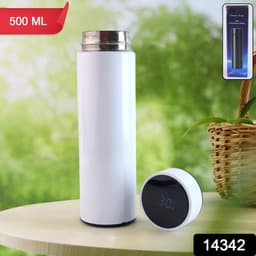White Vacuum Insulated Water Bottle 1 Pc 500Ml