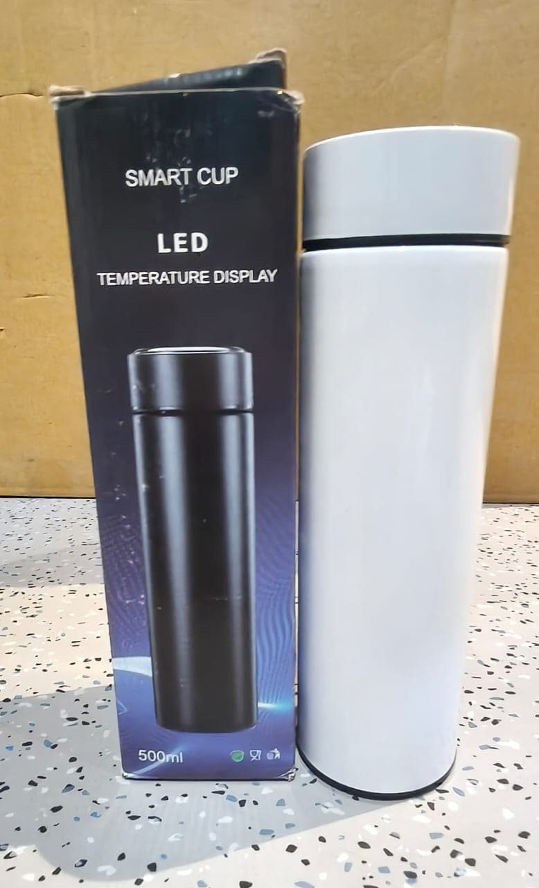 White Vacuum Insulated Water Bottle 1 Pc 500Ml thumbnail 6