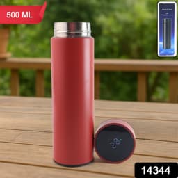 Red Vacuum Insulated Water Bottle 1 Pc 500Ml
