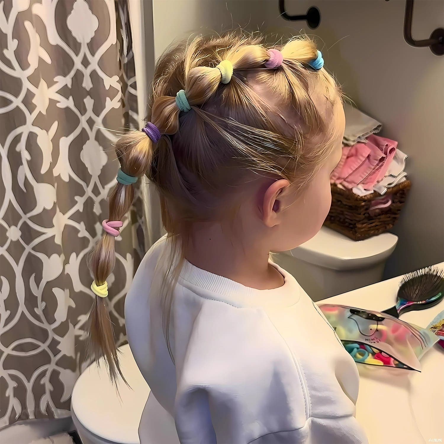 Elastic Hair Bands 10Pkt Set thumbnail 2