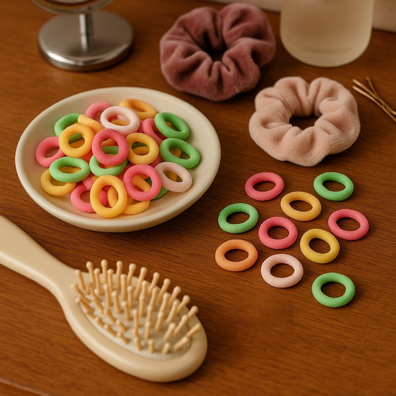 Elastic Hair Bands 10Pkt Set thumbnail 3