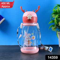 Cute Cartoon Water Bottle Approx 450Ml 1 Pc