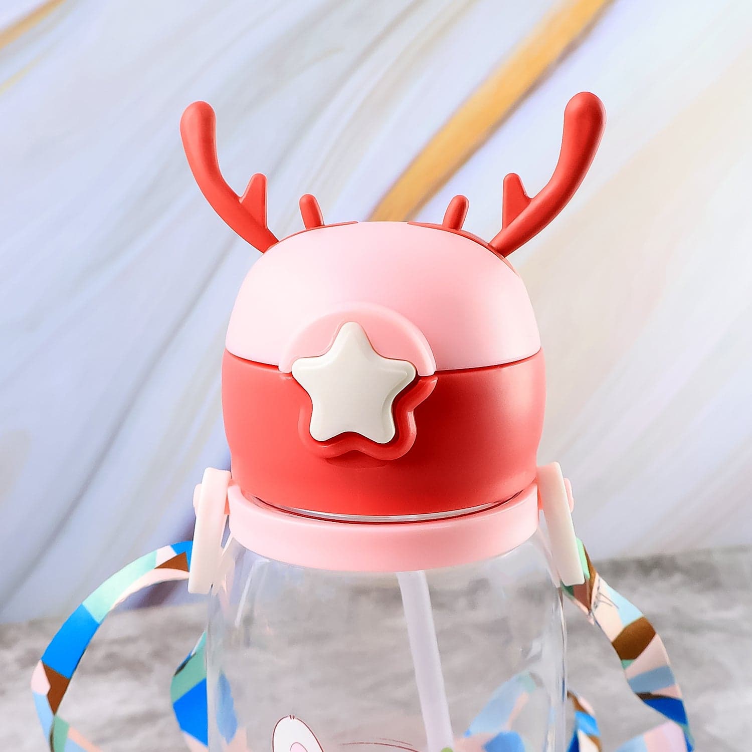 Cute Cartoon Water Bottle Approx 450Ml 1 Pc thumbnail 3