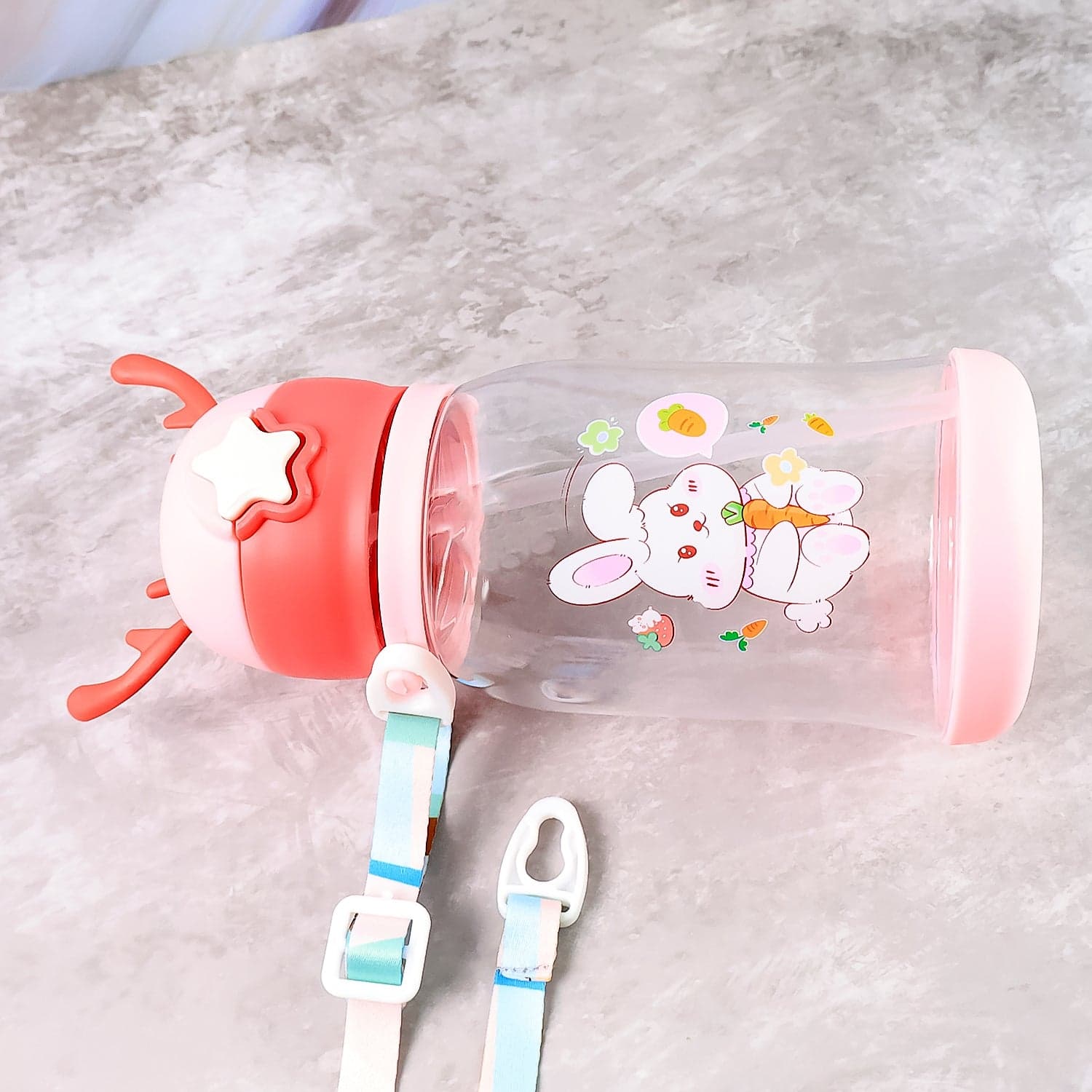 Cute Cartoon Water Bottle Approx 450Ml 1 Pc thumbnail 5