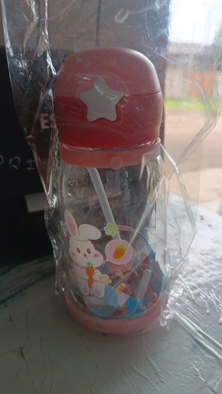 Cute Cartoon Water Bottle Approx 450Ml 1 Pc thumbnail 6