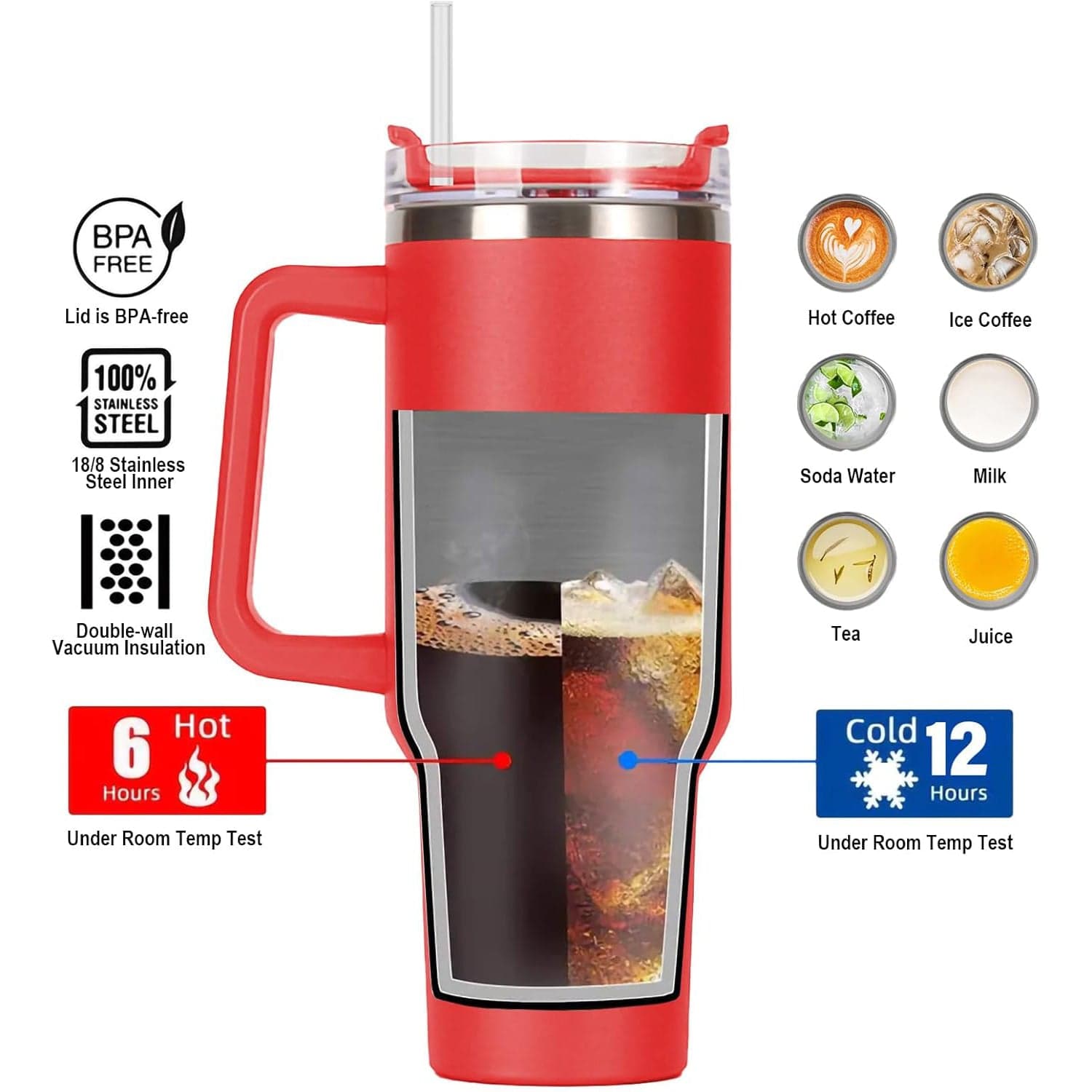 14361 Black Ss Vacuum Tumbler With Lid thumbnail 2