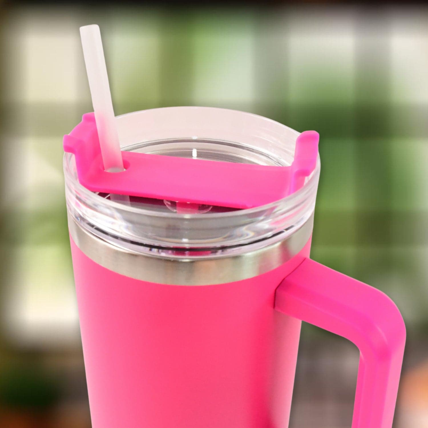 14362 Pink Ss Vacuum Tumbler With Lid thumbnail 3