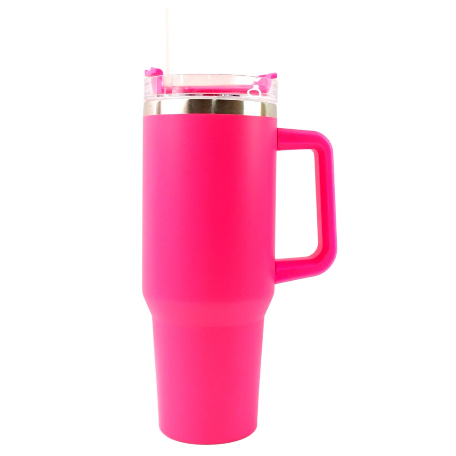 14362 Pink Ss Vacuum Tumbler With Lid thumbnail 4
