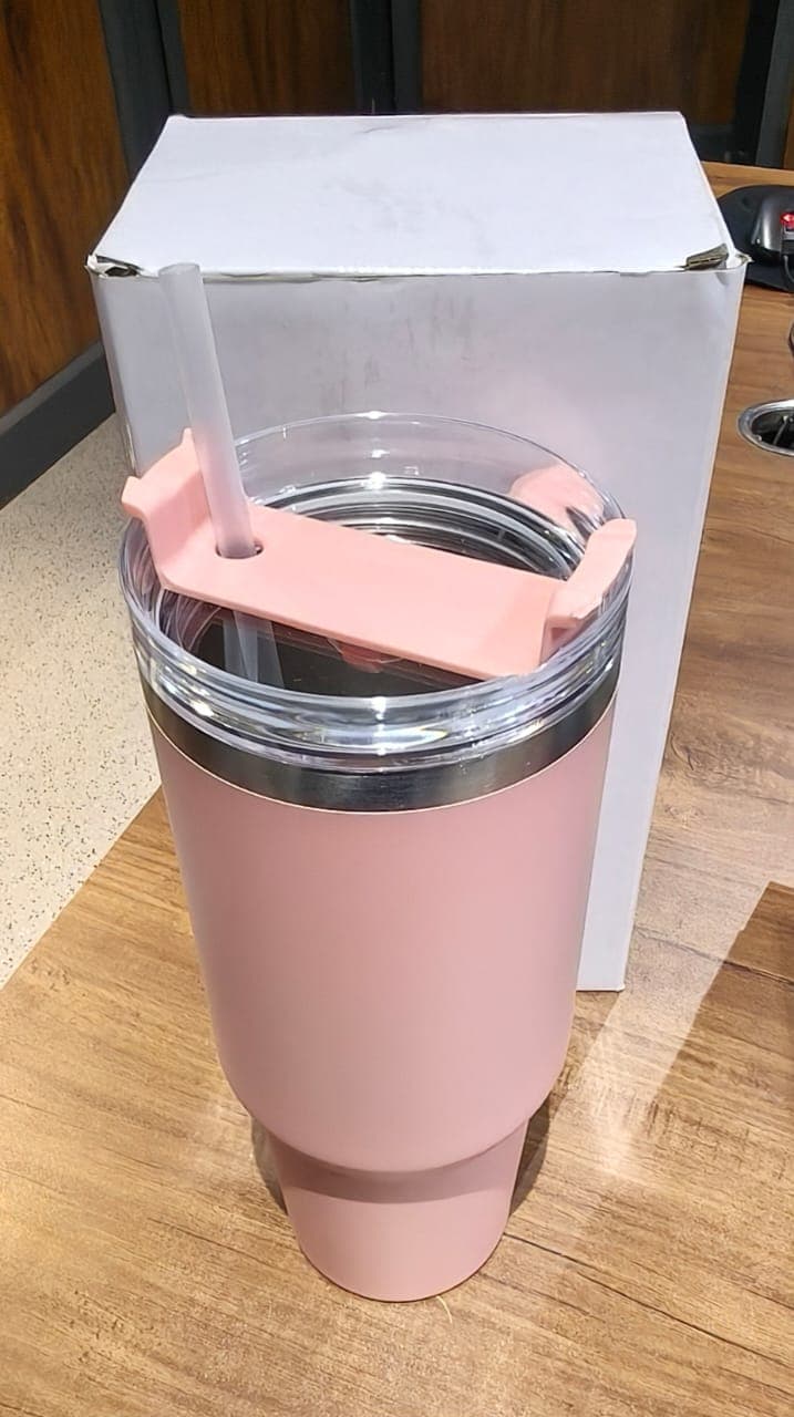 14363 Peach Ss Vacuum Tumbler With Lid thumbnail 6