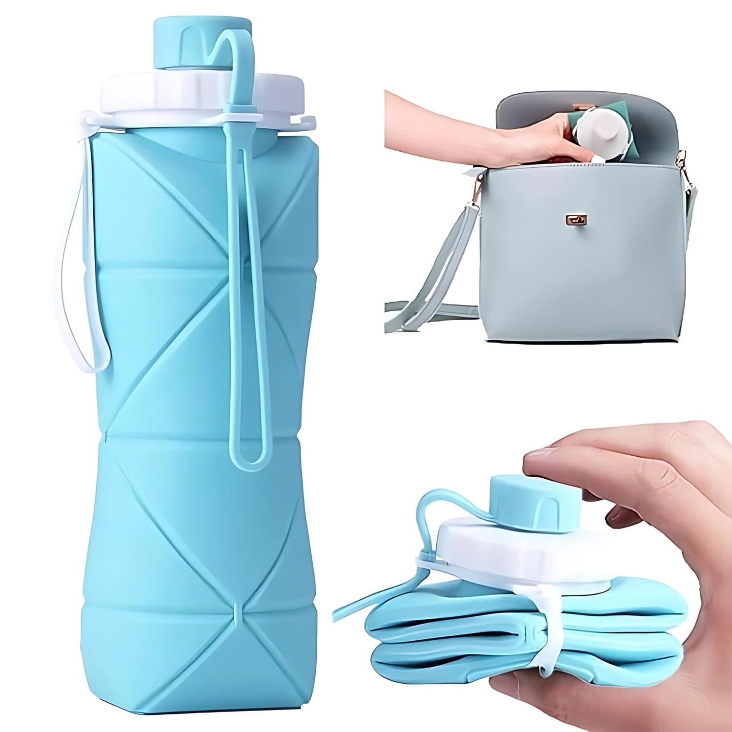 Collapsible Water Bottle 600Ml thumbnail 8