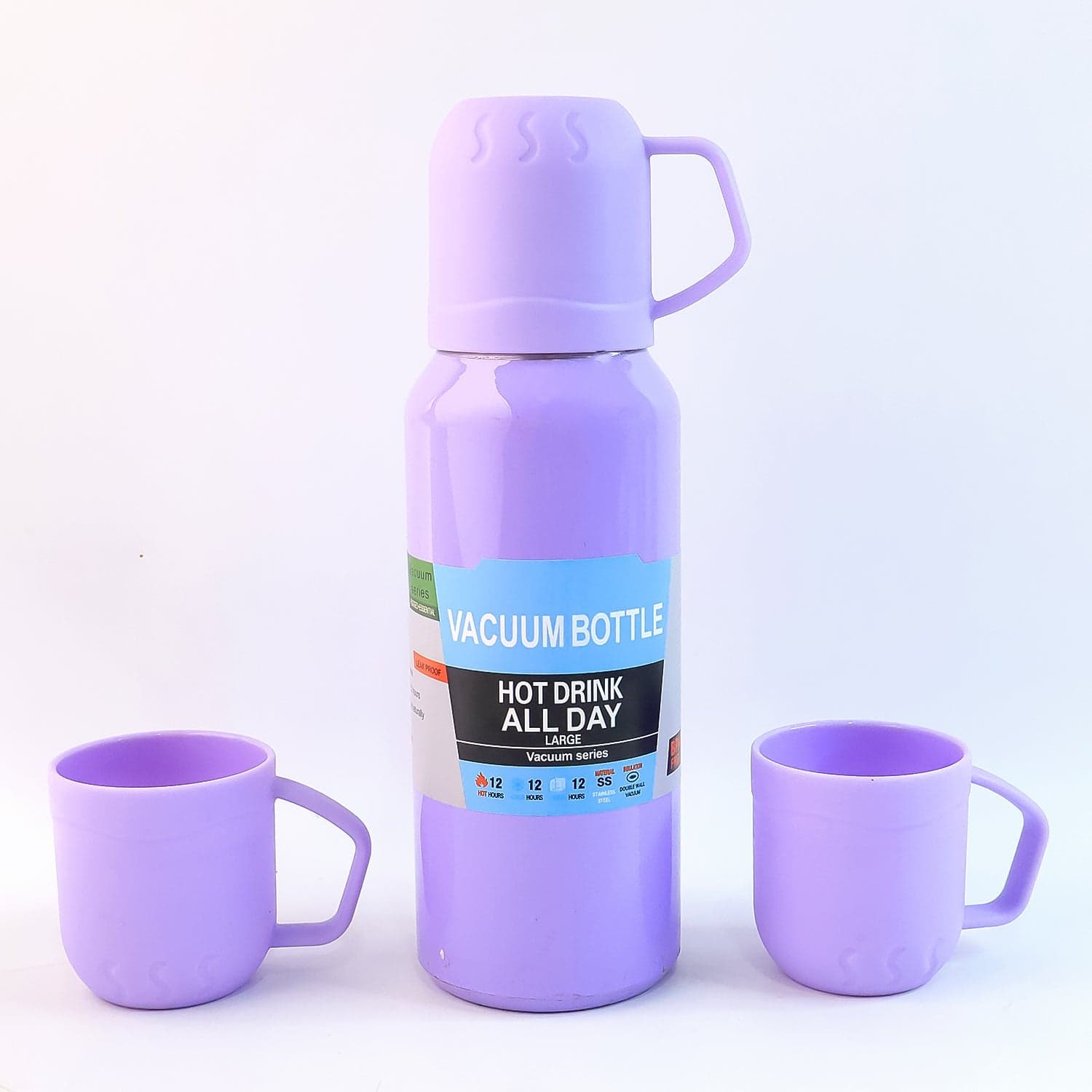 Purple Vacuum Flask Set 500Ml thumbnail 4