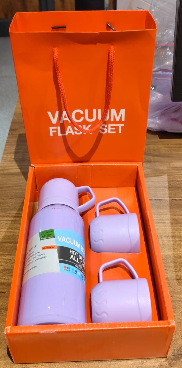 Purple Vacuum Flask Set 500Ml thumbnail 6