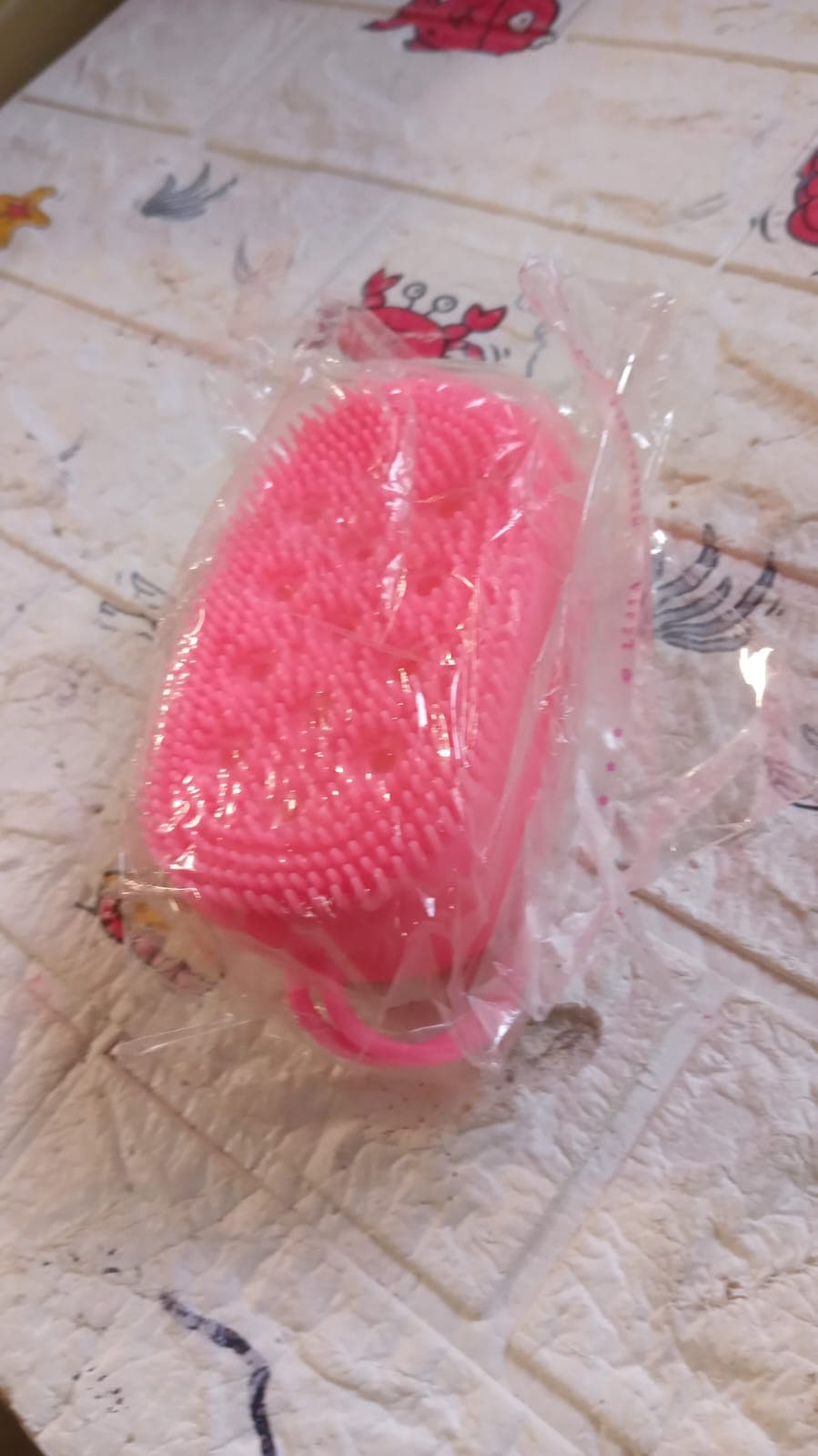 Super Soft Silicone Bath Brush of Double-Sided Body Scrubber for Deep Cleansing & Exfoliation (1 Pc) thumbnail 7