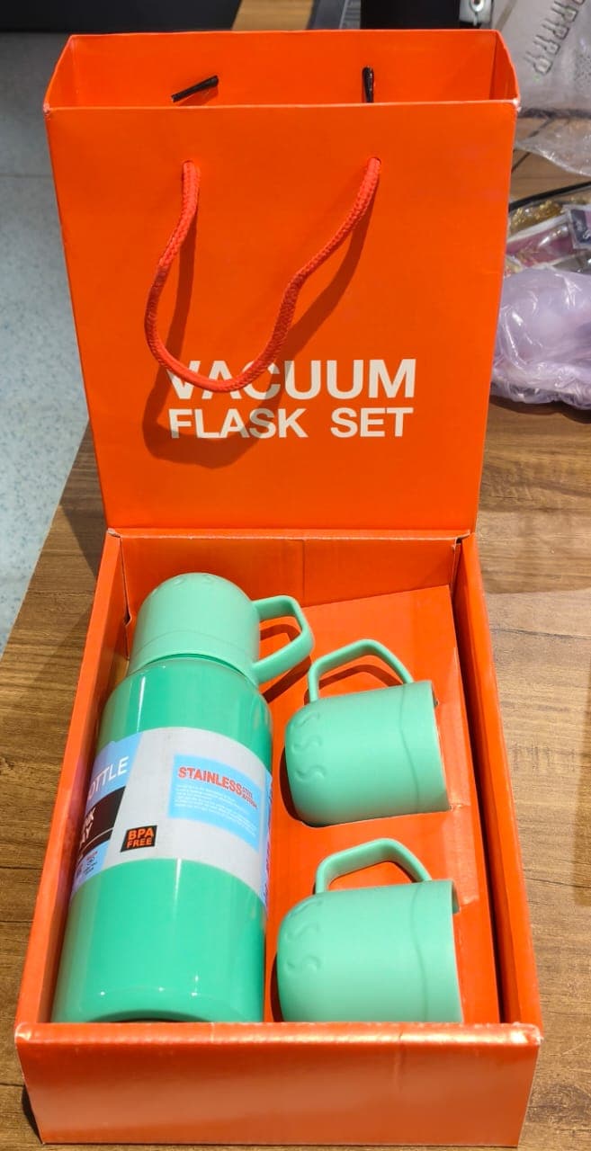Green Vacuum Flask Set 500Ml thumbnail 6