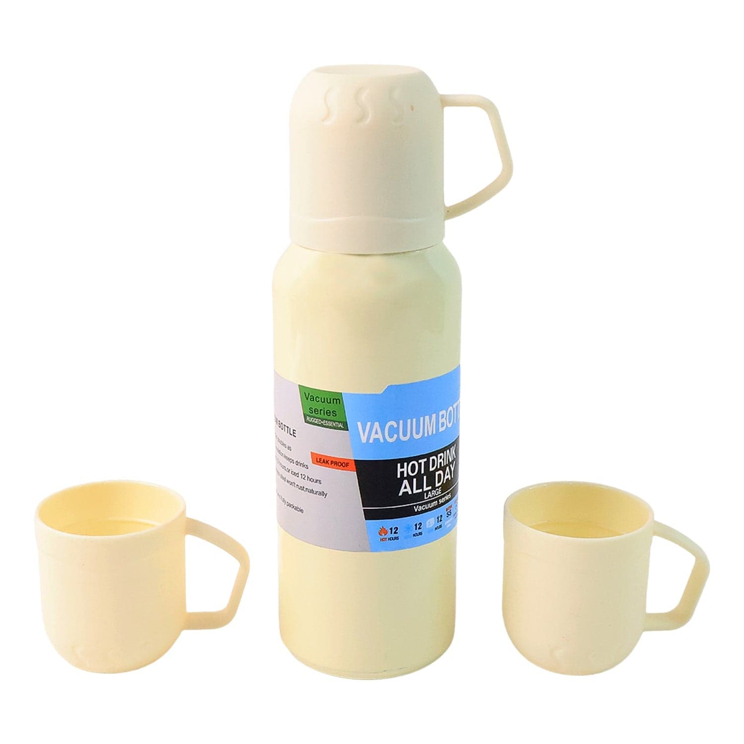 White Vacuum Flask Set 500Ml thumbnail 4