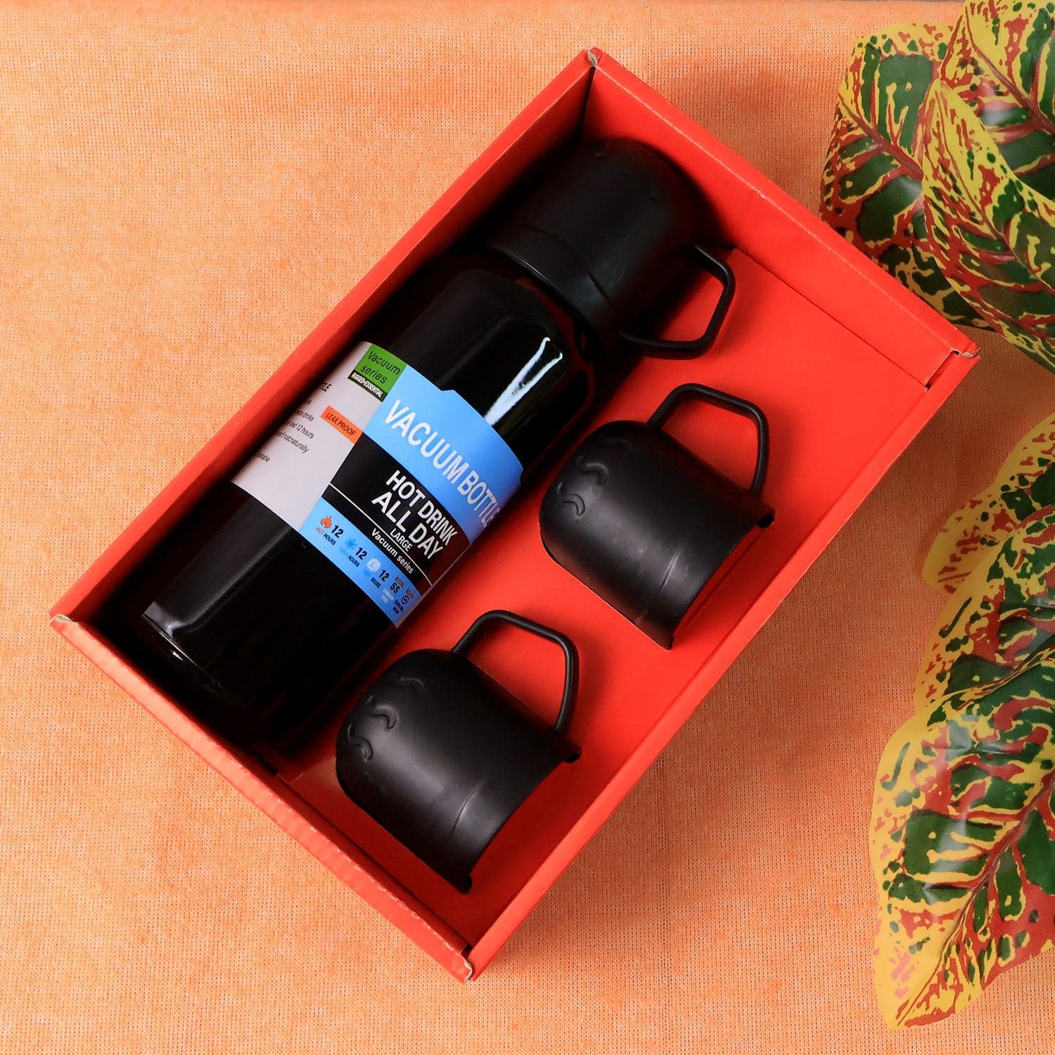 Black Vacuum Flask Set 500Ml thumbnail 5