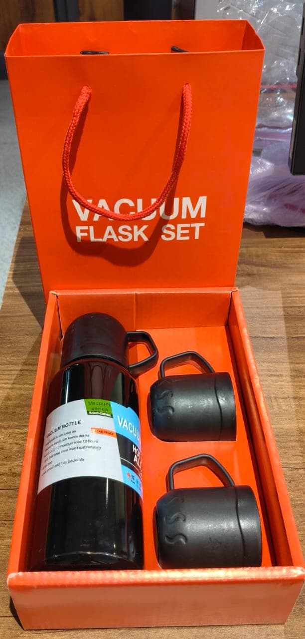 Black Vacuum Flask Set 500Ml thumbnail 6
