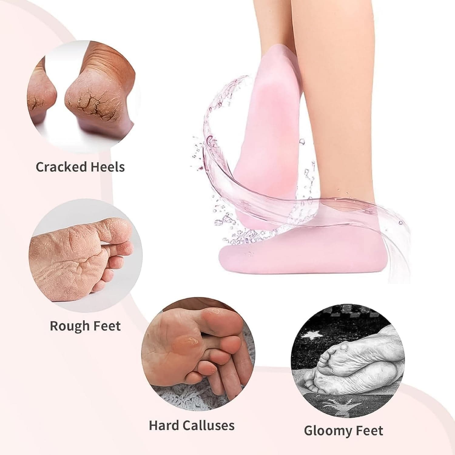 Silicone Moisturizing Socks (1 Pair) thumbnail 3