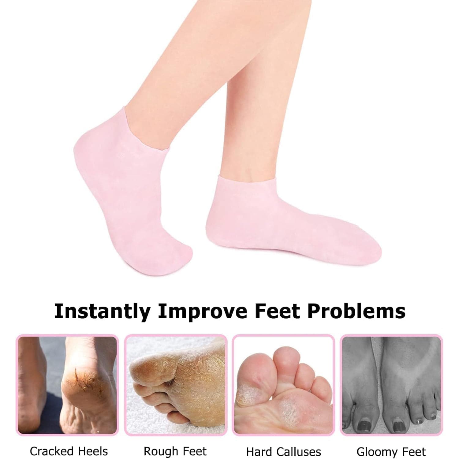Silicone Moisturizing Socks (1 Pair) thumbnail 4