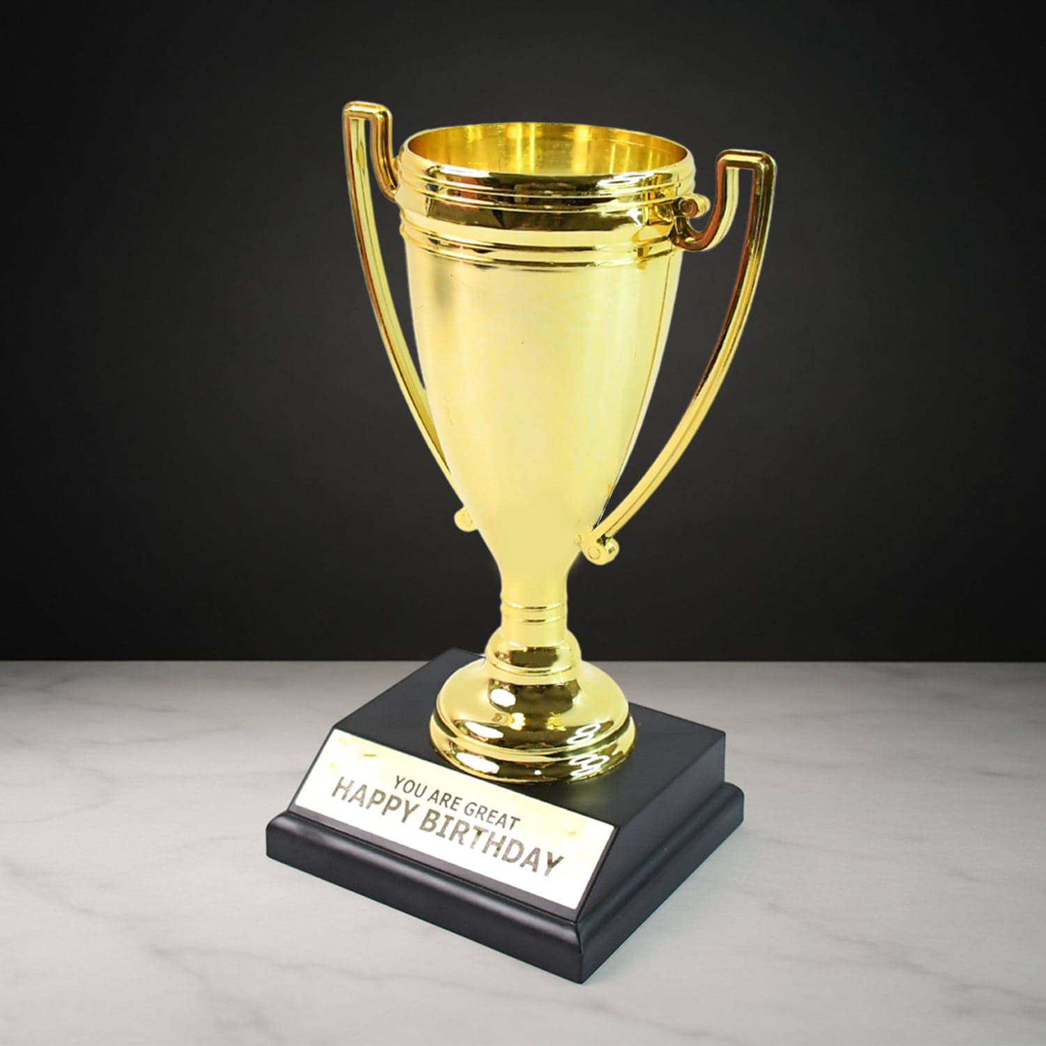 14407 Plastic Golden Birthday Trophy thumbnail 5