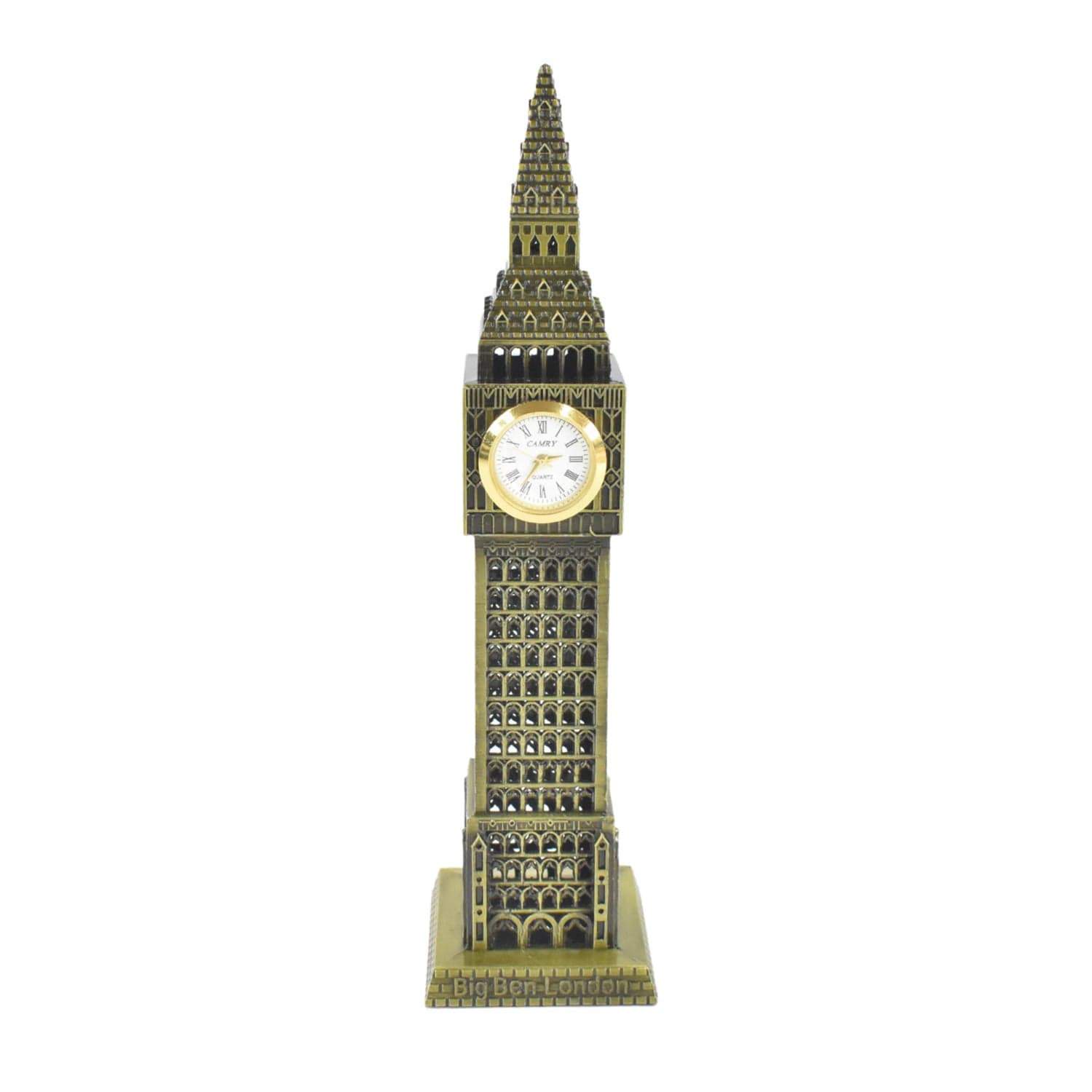 Big Ben London Clock Tower Miniature Metal Statue thumbnail 4