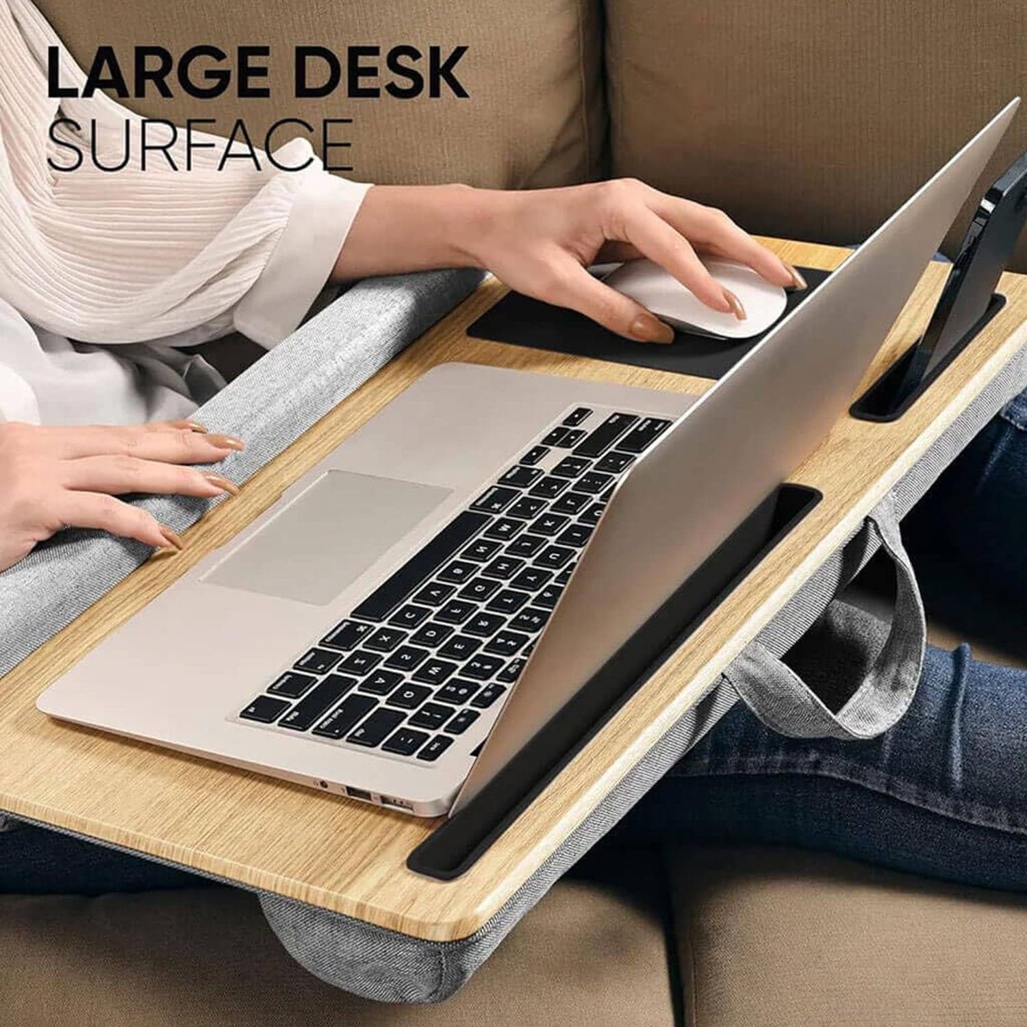 Portable Laptop Table with Mouse Pad (55—35 Cm / 1 Pc) thumbnail 4