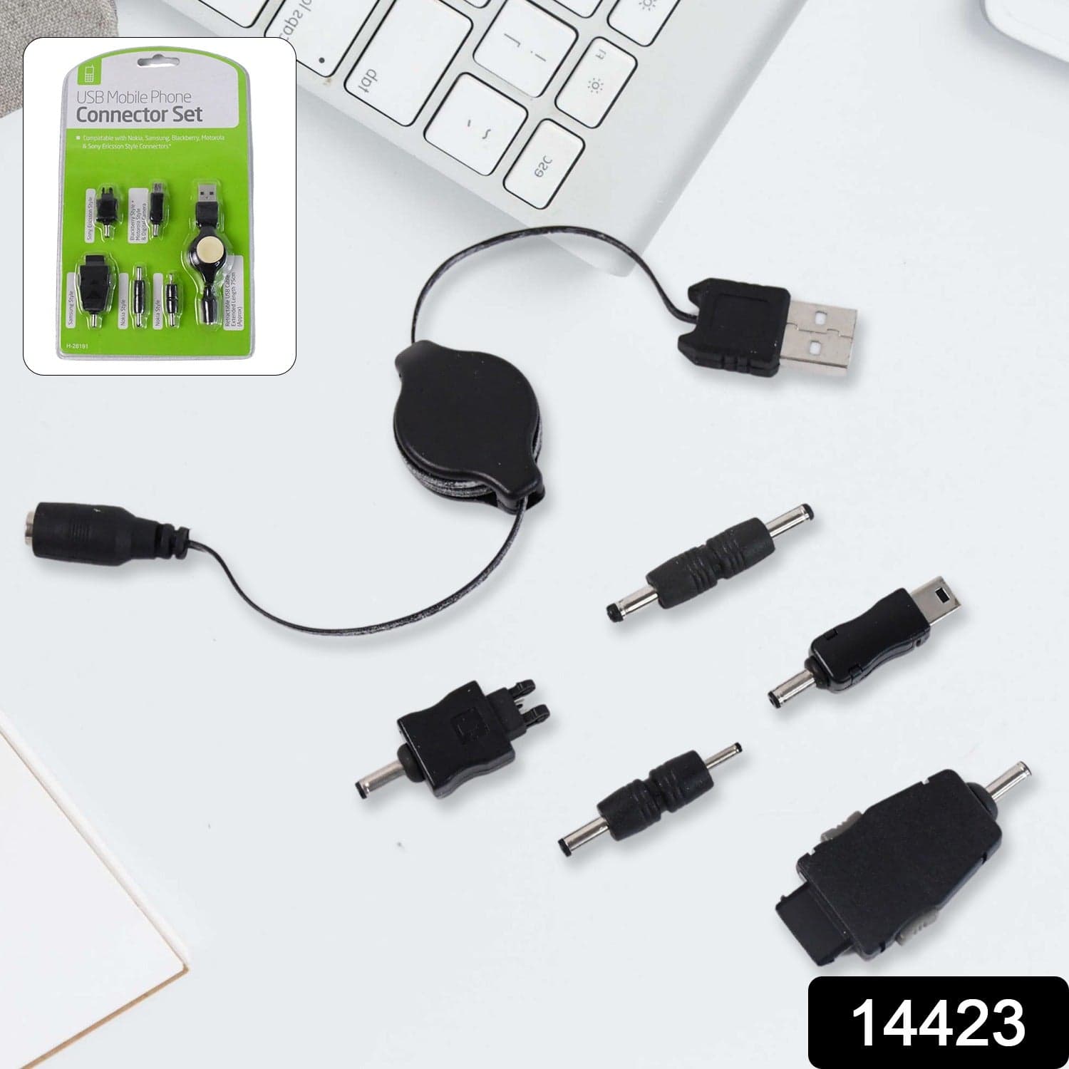 5 in 1 Universal Multi USB Charger Cable Connection kit for a Mobile Phone thumbnail 2