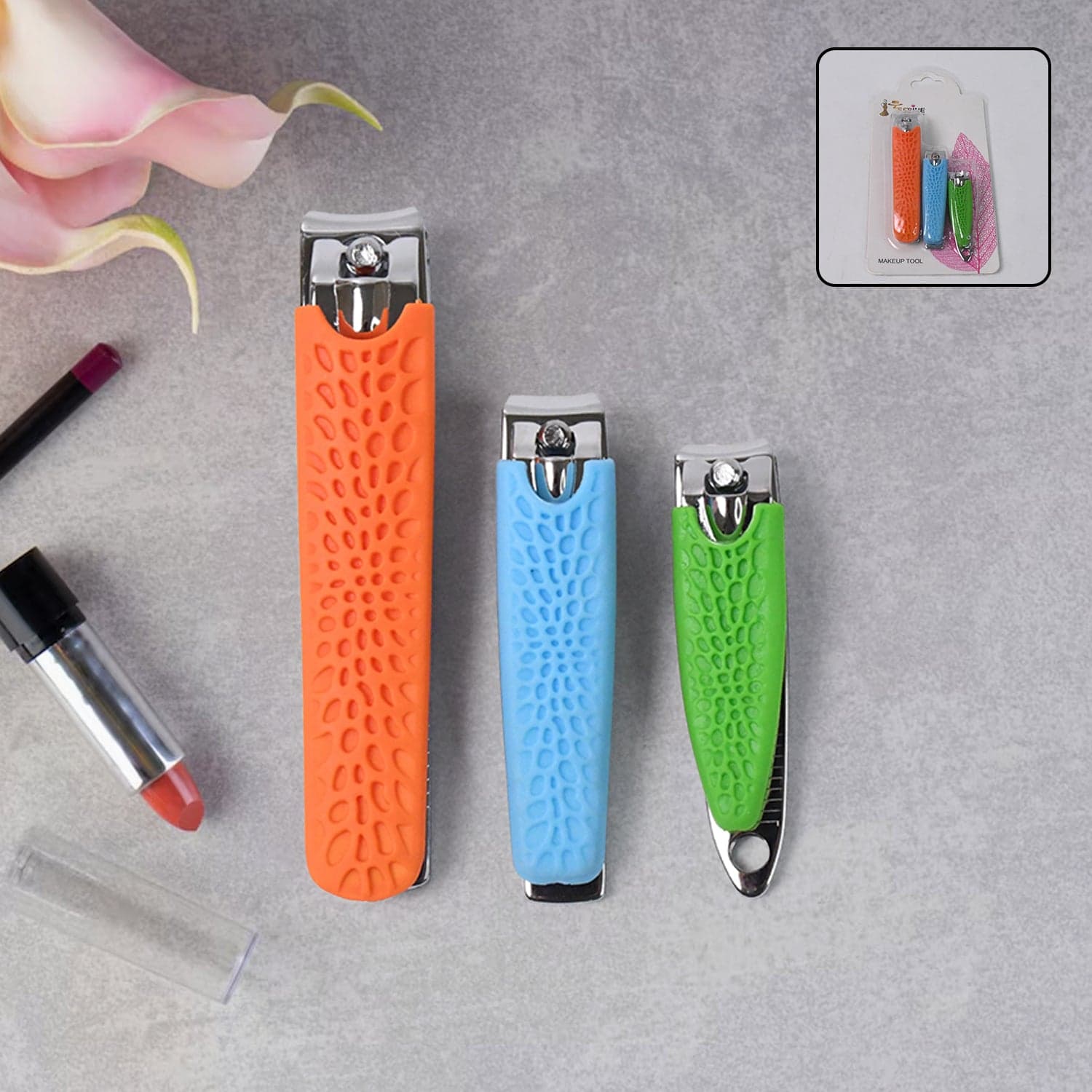 3 in 1 Nail Clipper Set, Compact Nail Cutter Big Size and Small Sizes thumbnail 2