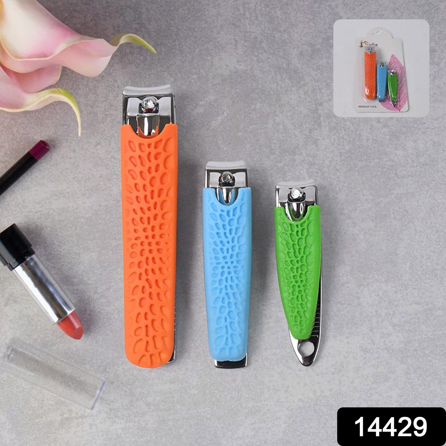3 in 1 Nail Clipper Set, Compact Nail Cutter Big Size and Small Sizes thumbnail 3