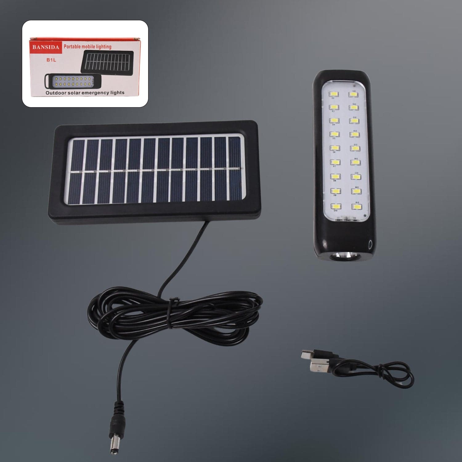 3 Modes Outdoor Indoor Hanging Solar Light Small 18LED & 1 Big LED thumbnail 3
