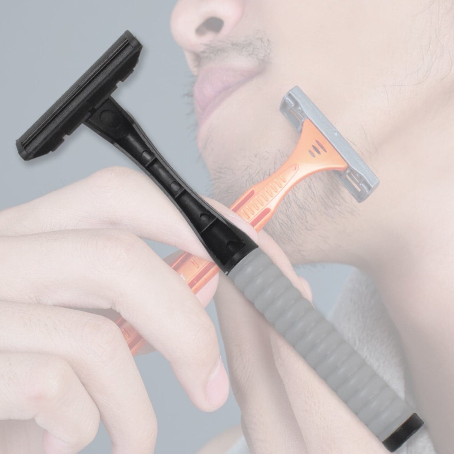 manual shaving razor with 5 blades thumbnail 3