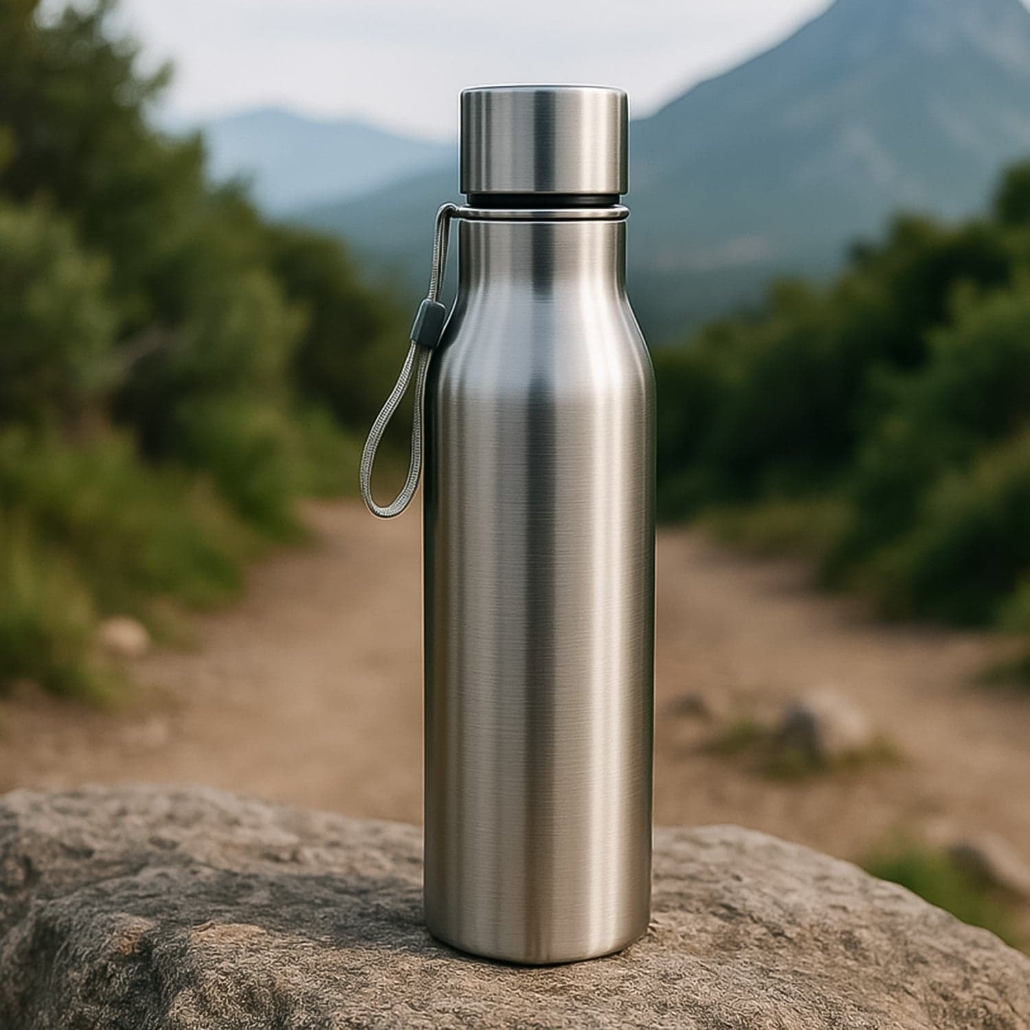 Premium Stainless Steel Water Bottle Approx 500Ml 1 Pc thumbnail 3